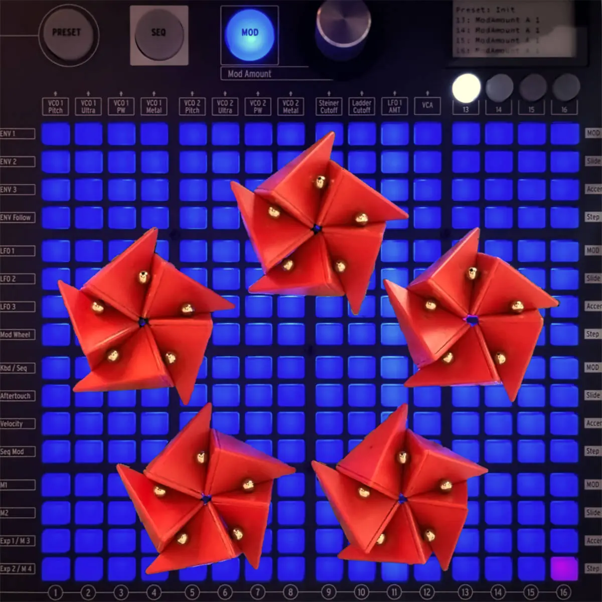 5-ception: early logo draft on the MatrixBrute